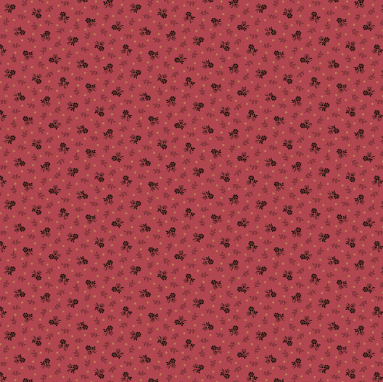 A-8774-K Black and Red Squares by Kathy Hall for Andover Fabric EMMA by 12 Yard 100%  Premium Reproduction Cotton